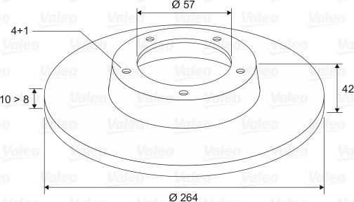 Valeo 186855 - Спирачен диск vvparts.bg