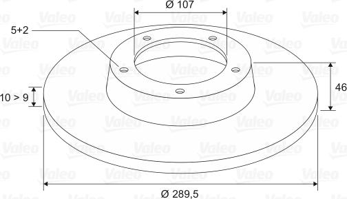 Valeo 186374 - Спирачен диск vvparts.bg