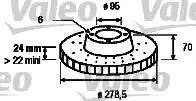 Valeo 186210 - Спирачен диск vvparts.bg