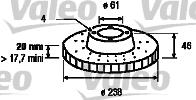 Valeo 186213 - Спирачен диск vvparts.bg