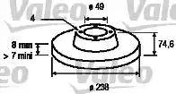 Valeo 186768 - Спирачен диск vvparts.bg