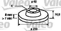 Valeo 186775 - Спирачен диск vvparts.bg