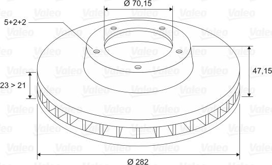 Valeo 186778 - Спирачен диск vvparts.bg