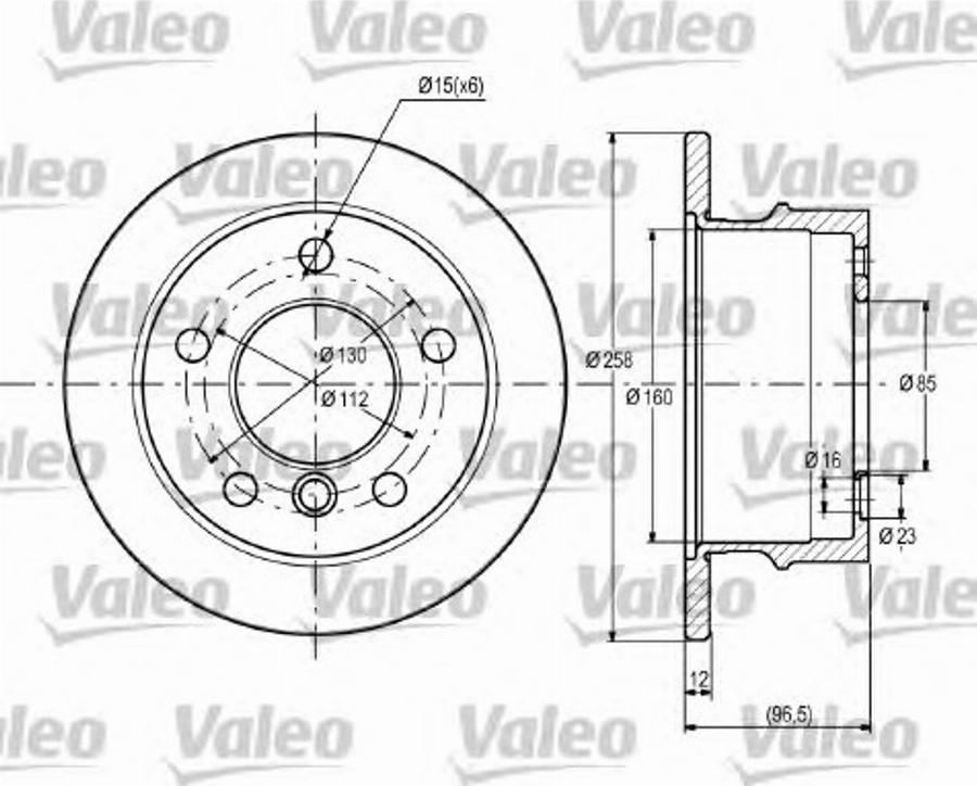 Valeo 187111 - Спирачен диск vvparts.bg