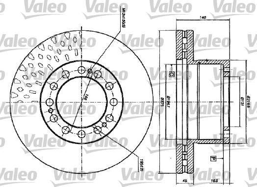 Valeo 187117 - Спирачен диск vvparts.bg