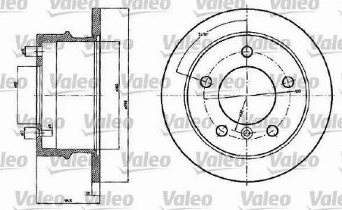 Valeo 187120 - Спирачен диск vvparts.bg