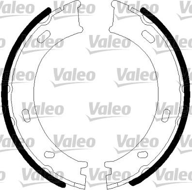 Valeo 128901 - Комплект спирачна челюст, ръчна спирачка vvparts.bg
