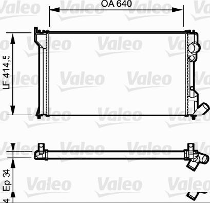 Valeo 819428 - Радиатор, охлаждане на двигателя vvparts.bg