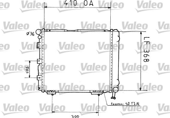 Valeo 819199 - Радиатор, охлаждане на двигателя vvparts.bg
