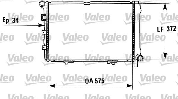 Valeo 819198 - Радиатор, охлаждане на двигателя vvparts.bg