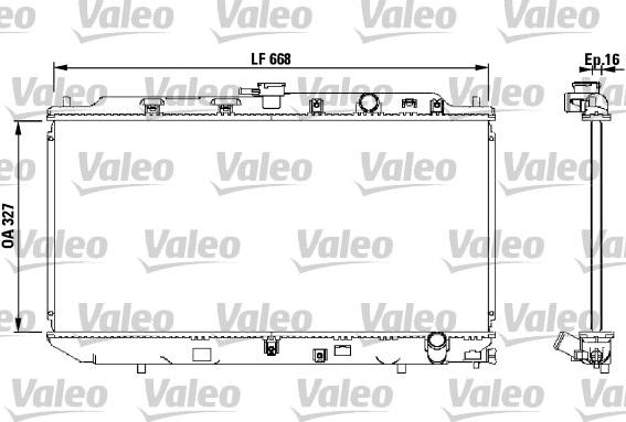 Valeo 819193 - Радиатор, охлаждане на двигателя vvparts.bg