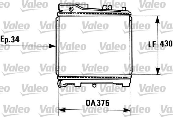 Valeo 819181 - Радиатор, охлаждане на двигателя vvparts.bg