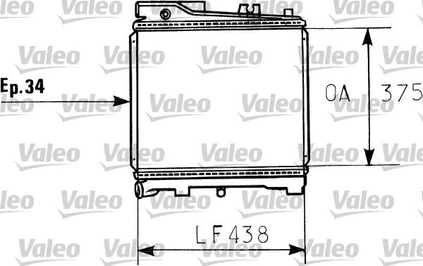 Valeo 819395 - Радиатор, охлаждане на двигателя vvparts.bg