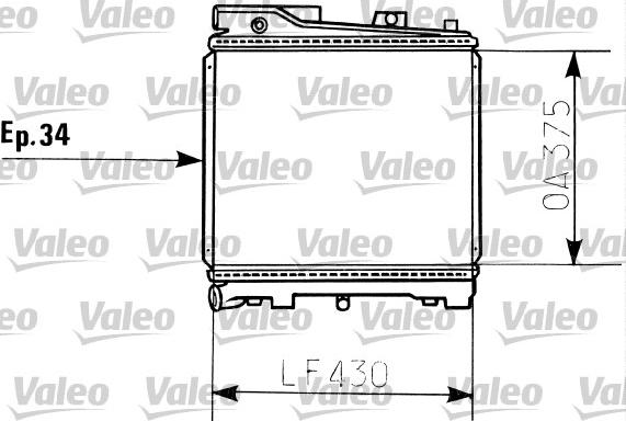 Valeo 819396 - Радиатор, охлаждане на двигателя vvparts.bg