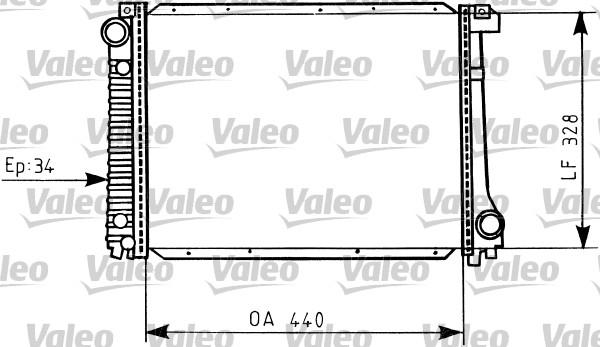 Valeo 819398 - Радиатор, охлаждане на двигателя vvparts.bg