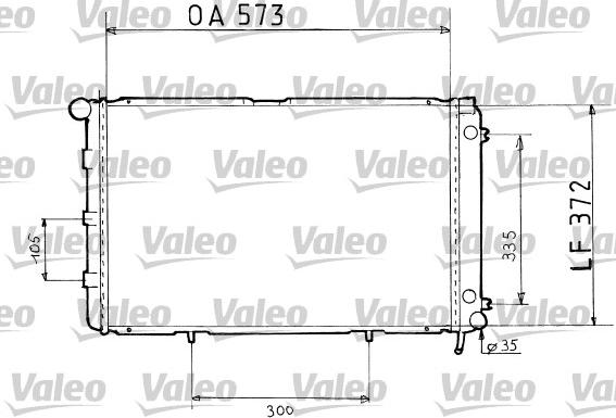 Valeo 819367 - Радиатор, охлаждане на двигателя vvparts.bg