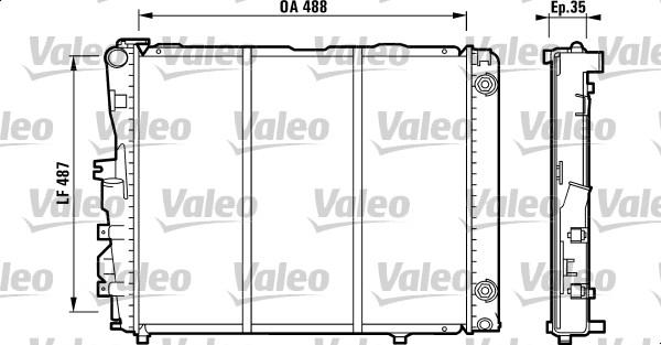 Valeo 819381 - Радиатор, охлаждане на двигателя vvparts.bg