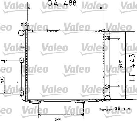 Valeo 819383 - Радиатор, охлаждане на двигателя vvparts.bg