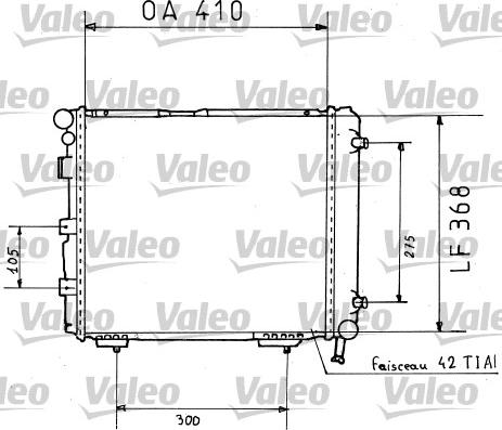 Valeo 819382 - Радиатор, охлаждане на двигателя vvparts.bg