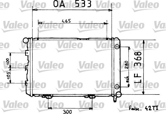 Valeo 819376 - Радиатор, охлаждане на двигателя vvparts.bg