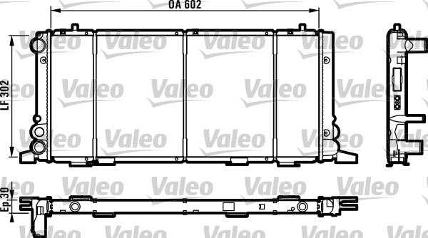 Valeo 819260 - Радиатор, охлаждане на двигателя vvparts.bg