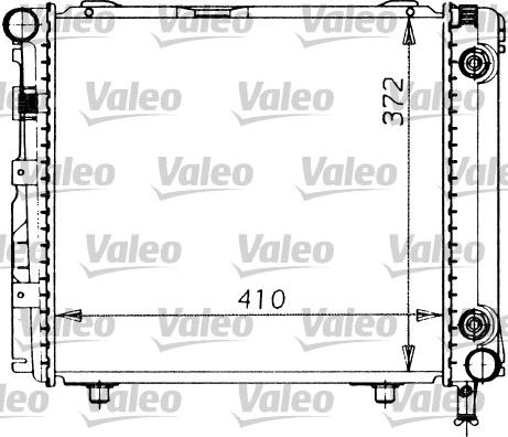 Valeo 819201 - Радиатор, охлаждане на двигателя vvparts.bg