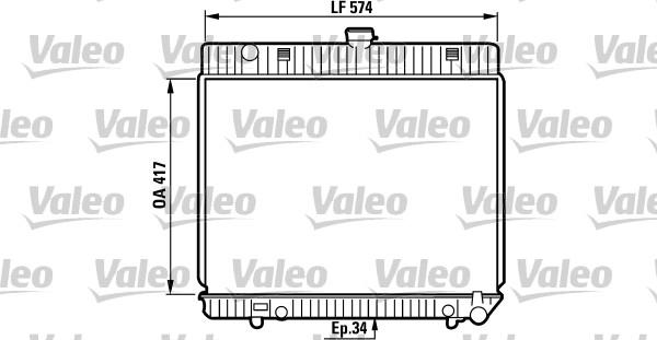 Valeo 819216 - Радиатор, охлаждане на двигателя vvparts.bg