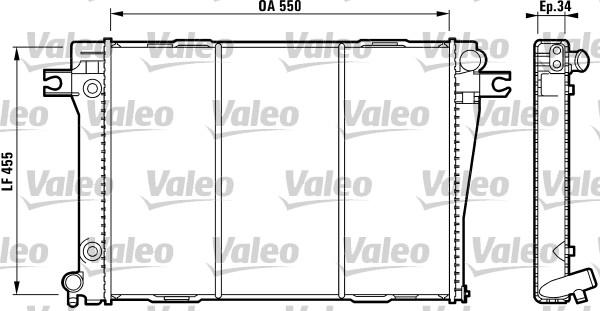 Valeo 819271 - Радиатор, охлаждане на двигателя vvparts.bg