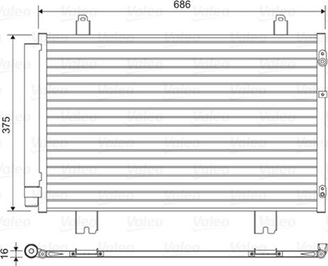 Valeo 814450 - Кондензатор, климатизация vvparts.bg