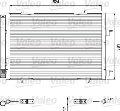 Valeo 814406 - Кондензатор, климатизация vvparts.bg