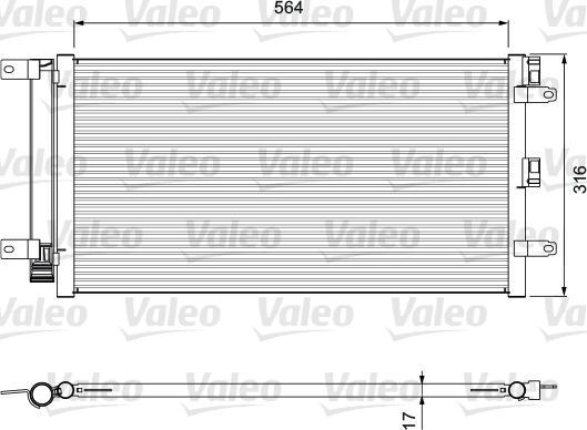 Valeo 814401 - Кондензатор, климатизация vvparts.bg