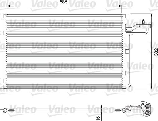 Valeo 814416 - Кондензатор, климатизация vvparts.bg
