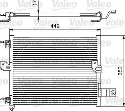 Valeo 814422 - Кондензатор, климатизация vvparts.bg