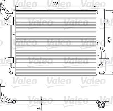 Valeo 814091 - Кондензатор, климатизация vvparts.bg