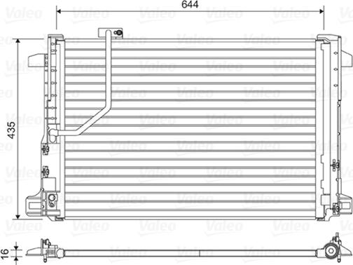 Valeo 814044 - Кондензатор, климатизация vvparts.bg