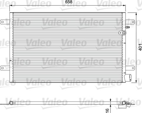 Valeo 814004 - Кондензатор, климатизация vvparts.bg