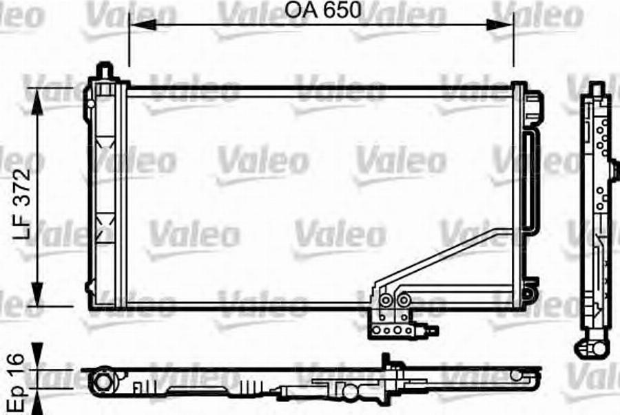 Valeo 814001 - Кондензатор, климатизация vvparts.bg