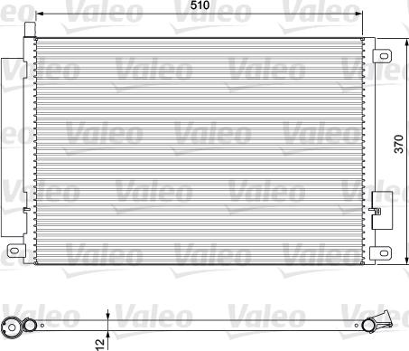 Valeo 814155 - Кондензатор, климатизация vvparts.bg