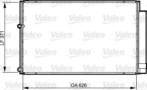 Valeo 814158 - Кондензатор, климатизация vvparts.bg