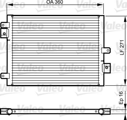 Valeo 814167 - Кондензатор, климатизация vvparts.bg