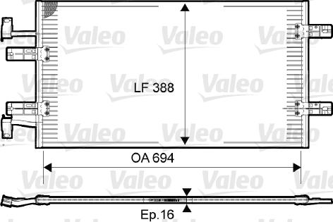 Valeo 814171 - Кондензатор, климатизация vvparts.bg