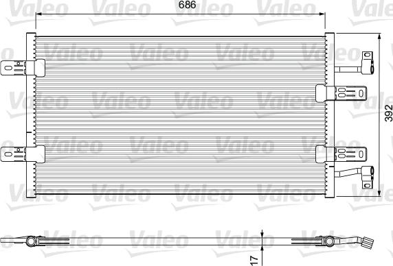 Valeo 814398 - Кондензатор, климатизация vvparts.bg