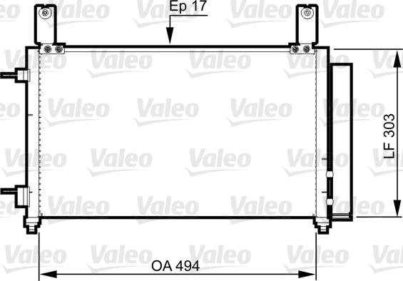 Valeo 814358 - Кондензатор, климатизация vvparts.bg