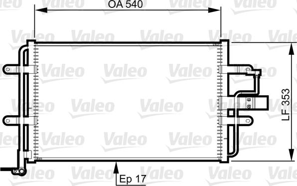 Valeo 814357 - Кондензатор, климатизация vvparts.bg