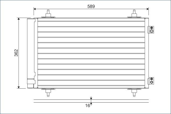 Valeo 814366 - Кондензатор, климатизация vvparts.bg