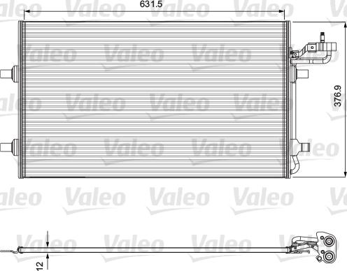 Valeo 814323 - Кондензатор, климатизация vvparts.bg