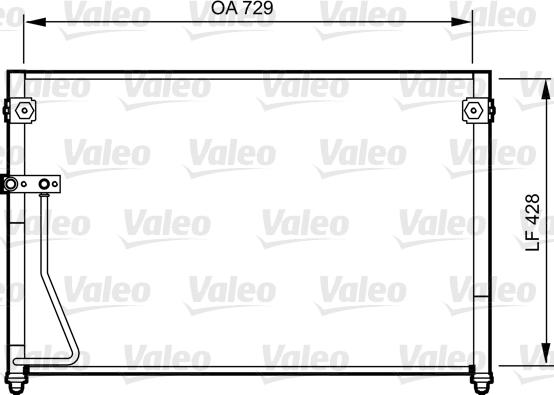 Valeo 814261 - Кондензатор, климатизация vvparts.bg