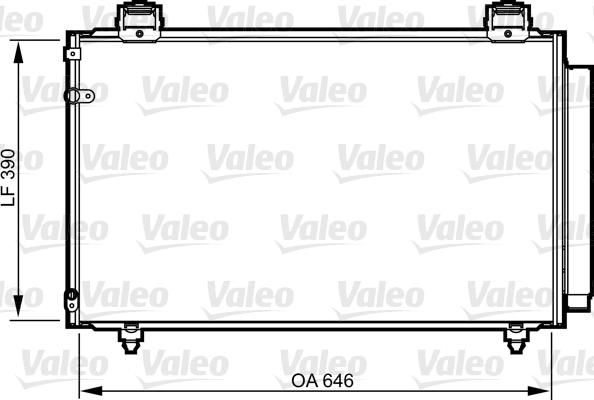 Valeo 814208 - Кондензатор, климатизация vvparts.bg