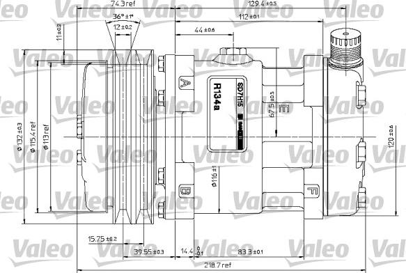 Valeo 815861 - Компресор, климатизация vvparts.bg