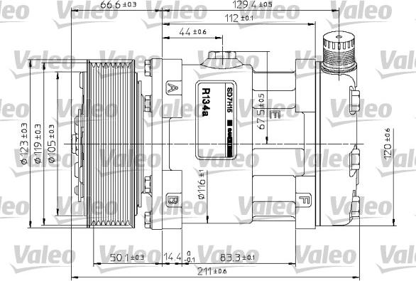 Valeo 815867 - Компресор, климатизация vvparts.bg